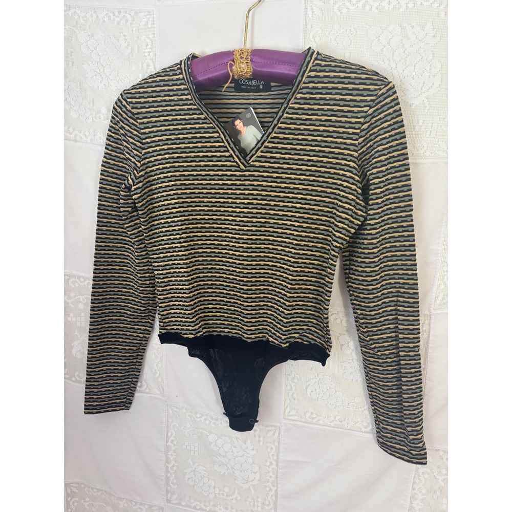 VTG NWT Cosabella 90s Euro Old Money Boho Chic Bodysuit Size‎ M